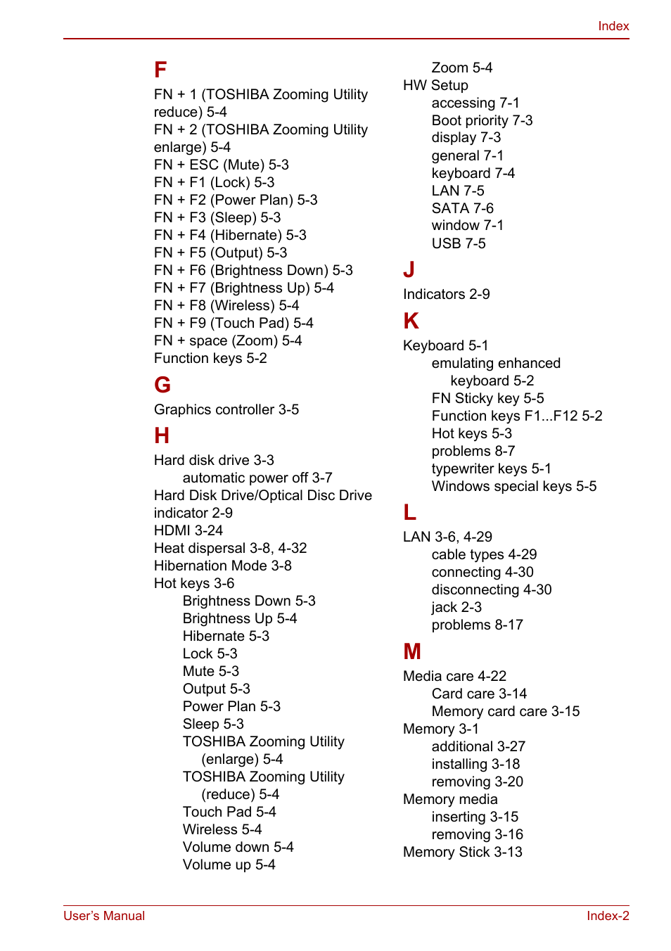 Toshiba Satellite Pro L650 User Manual | Page 169 / 171