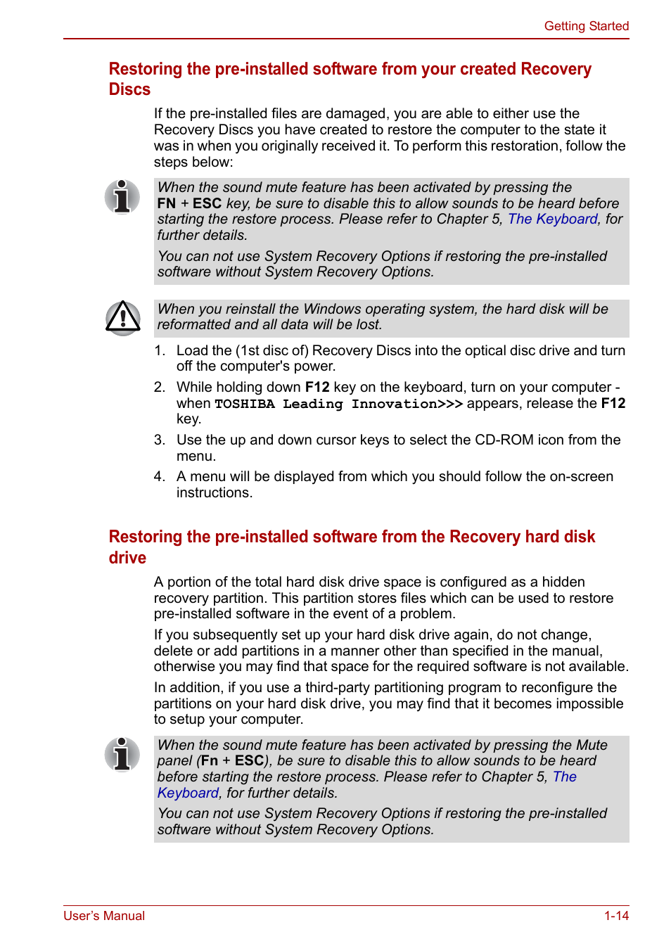 Toshiba Satellite Pro L650 User Manual | Page 33 / 171