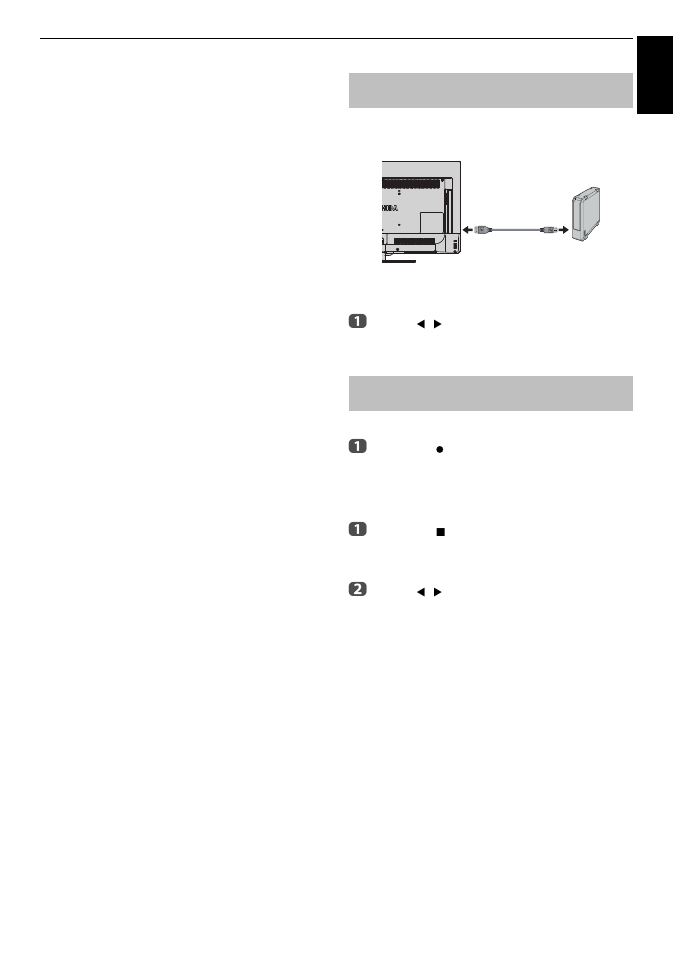 Usb hdd record function, Setting up the usb hdd for recording, To record dtv programmes (one touch recording) | Recording) | Toshiba M8365 User Manual | Page 51 / 103