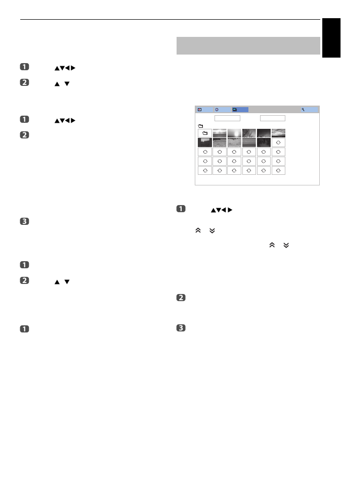 Viewing photo files (on a media server or usb, Device) | Toshiba M8365 User Manual | Page 67 / 103