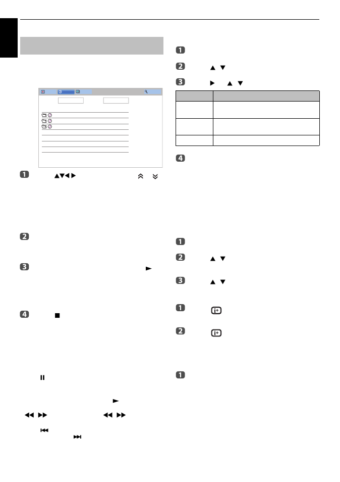 Playing music files (on a media server or usb, Device) | Toshiba M8365 User Manual | Page 72 / 103