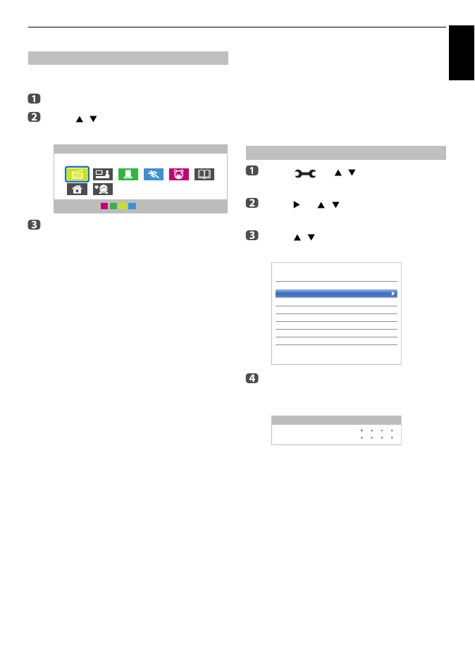 Genre selection/searching, Digital settings – parental control, Parental pin setup | Toshiba M8365 User Manual | Page 77 / 103