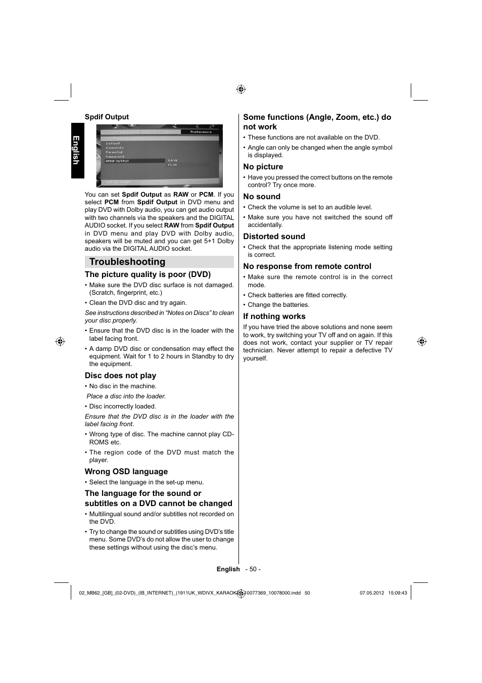 Troubleshooting | Toshiba KL934 User Manual | Page 51 / 55