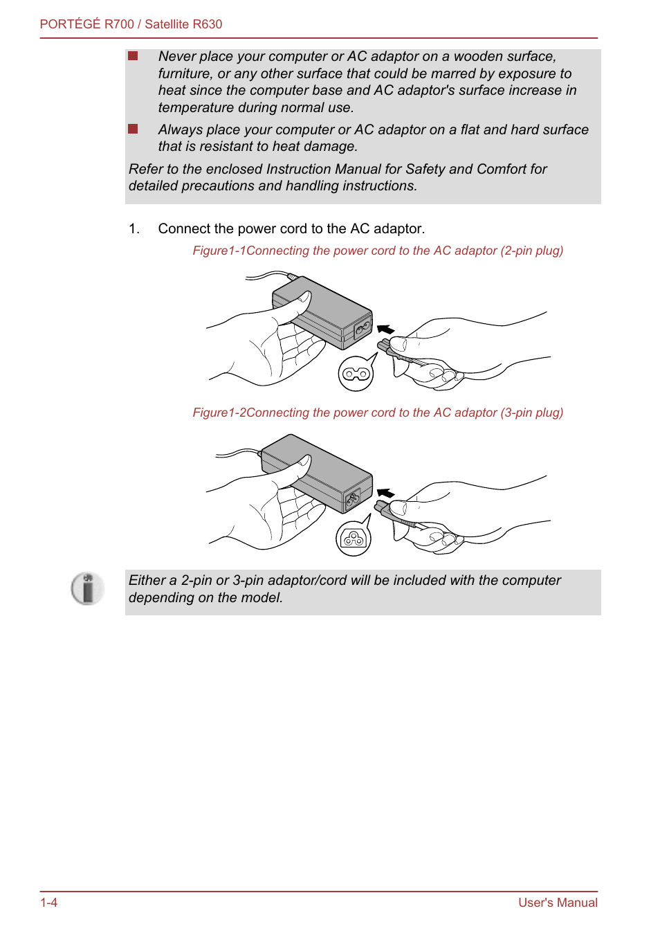 Toshiba PORTEGE R700 User Manual | Page 19 / 191