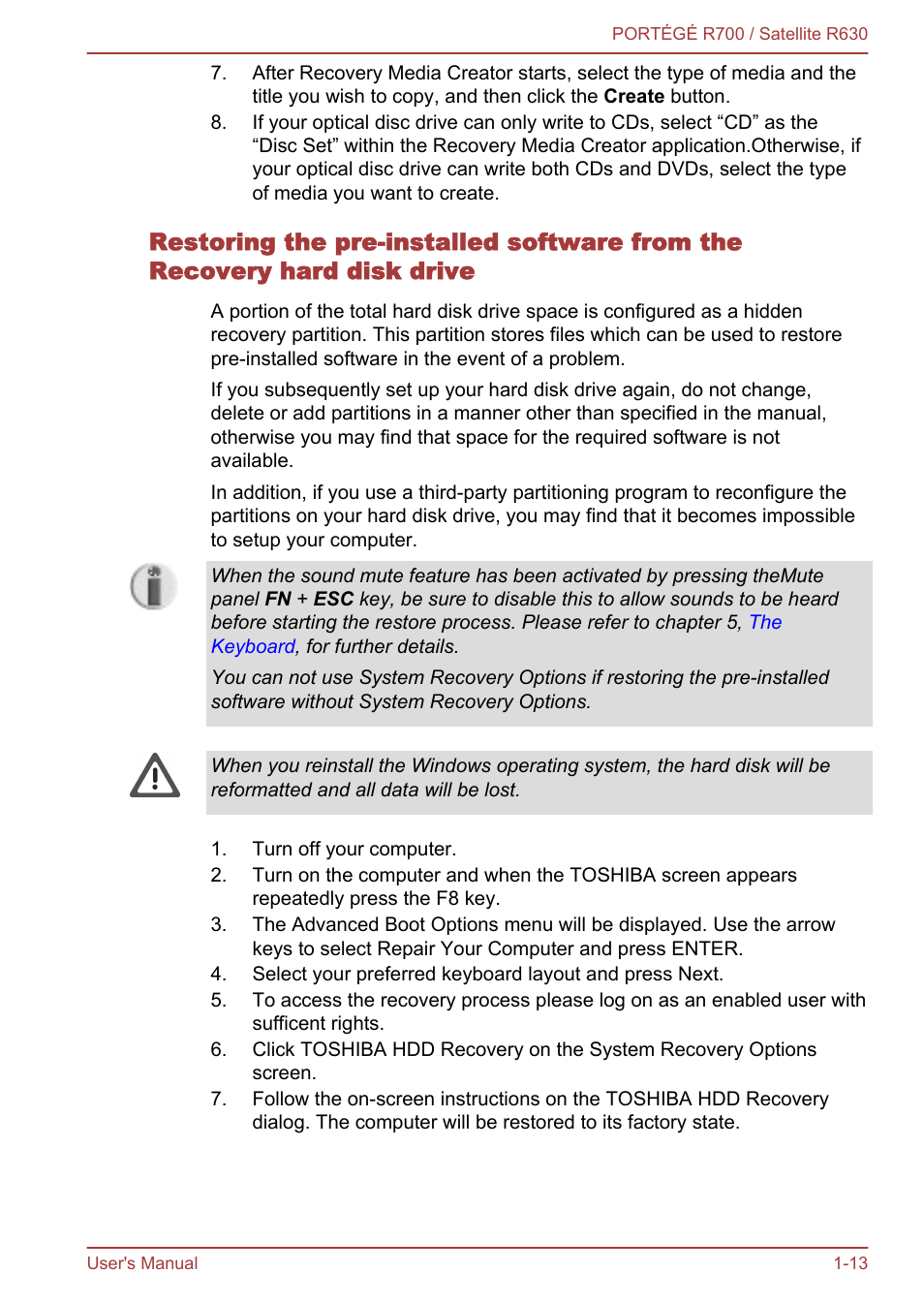 Toshiba PORTEGE R700 User Manual | Page 28 / 191