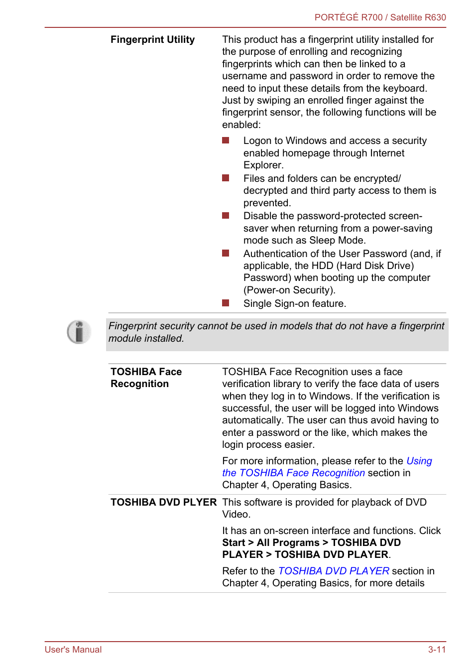 Toshiba PORTEGE R700 User Manual | Page 56 / 191