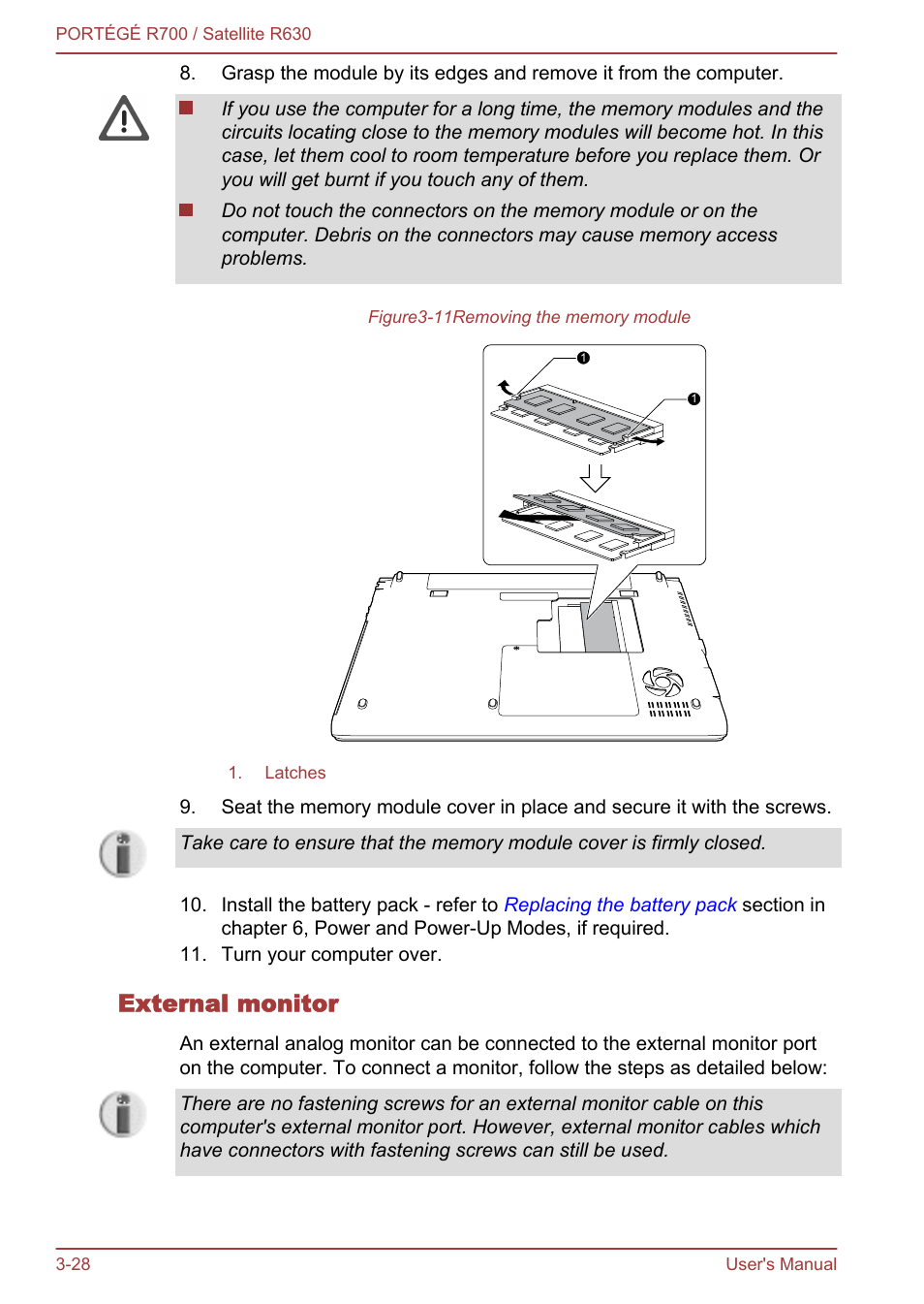 External monitor | Toshiba PORTEGE R700 User Manual | Page 73 / 191