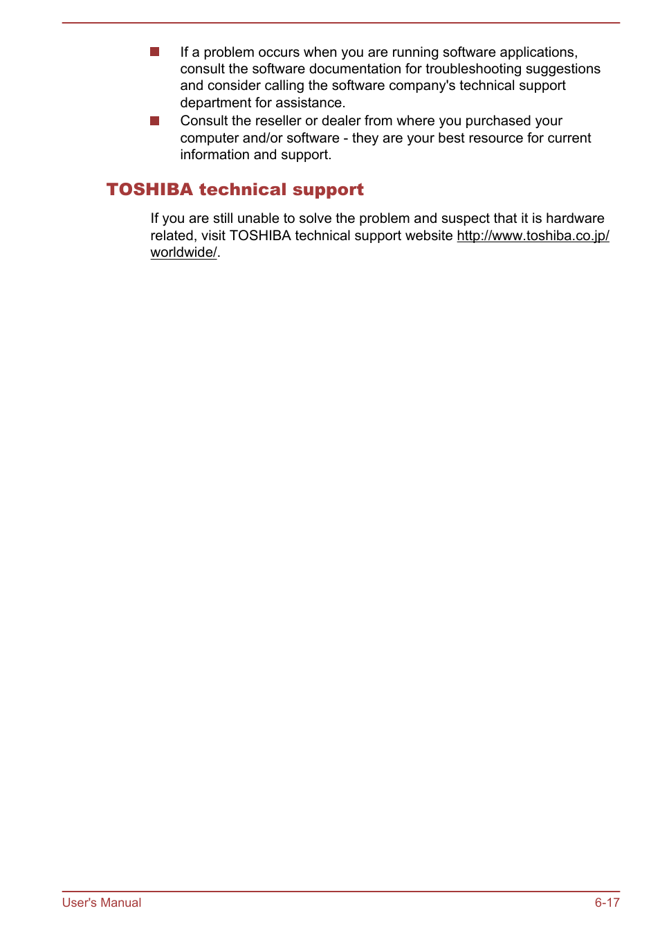 Toshiba technical support | Toshiba Satellite C840 User Manual | Page 135 / 161