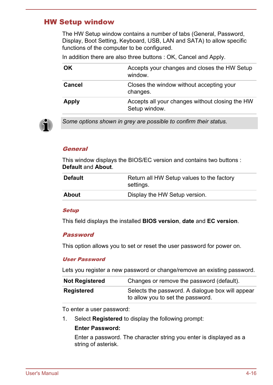 Hw setup window | Toshiba Satellite C840 User Manual | Page 99 / 161