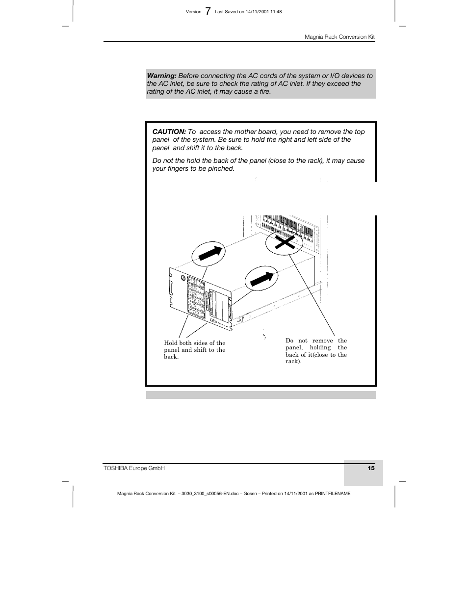 Toshiba Magnia 3200 User Manual | Page 15 / 16