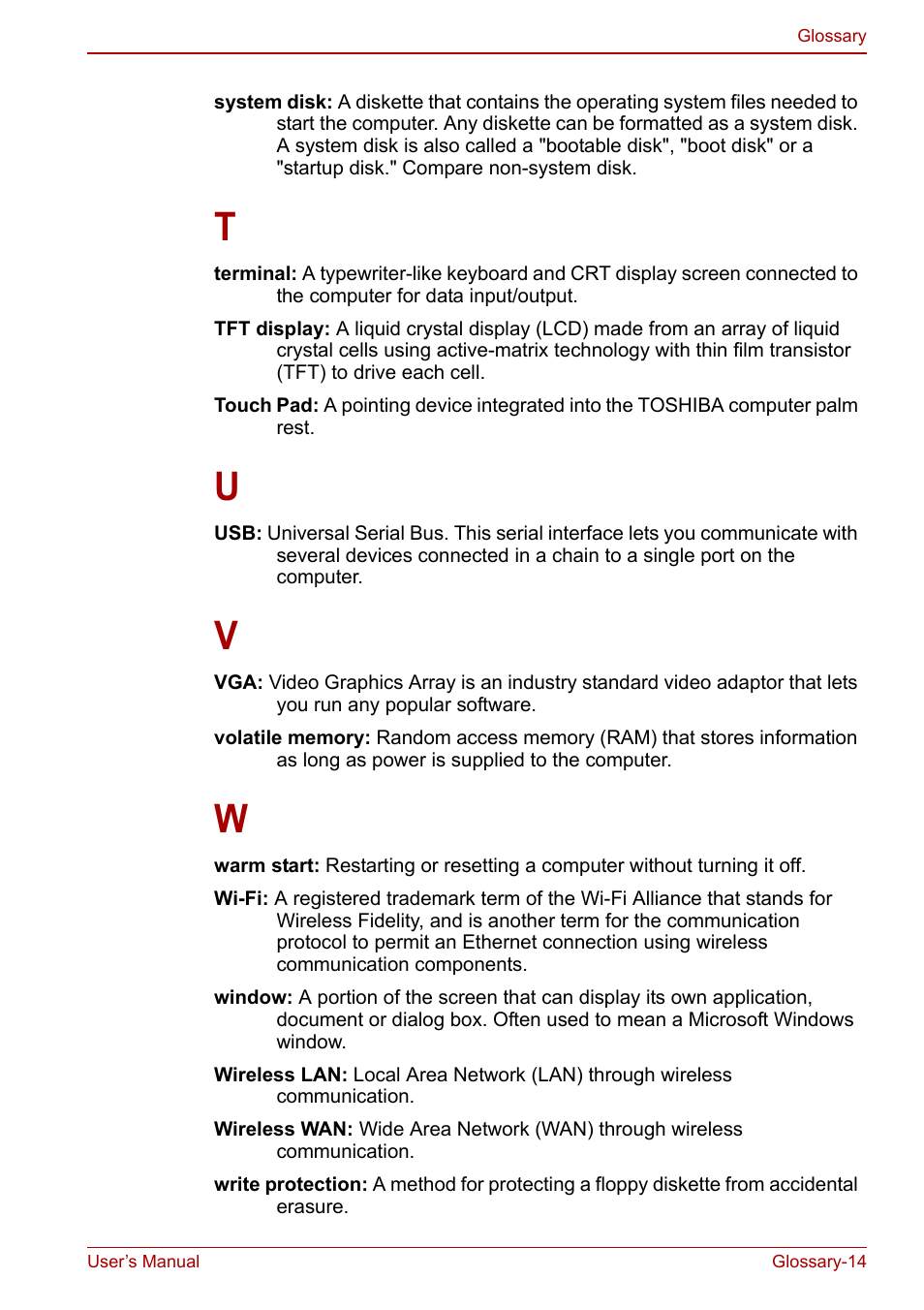 Toshiba Satellite L670 User Manual | Page 195 / 199