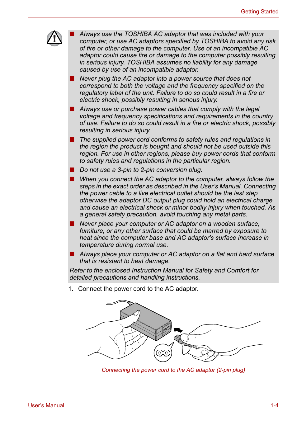 Toshiba Satellite L670 User Manual | Page 25 / 199