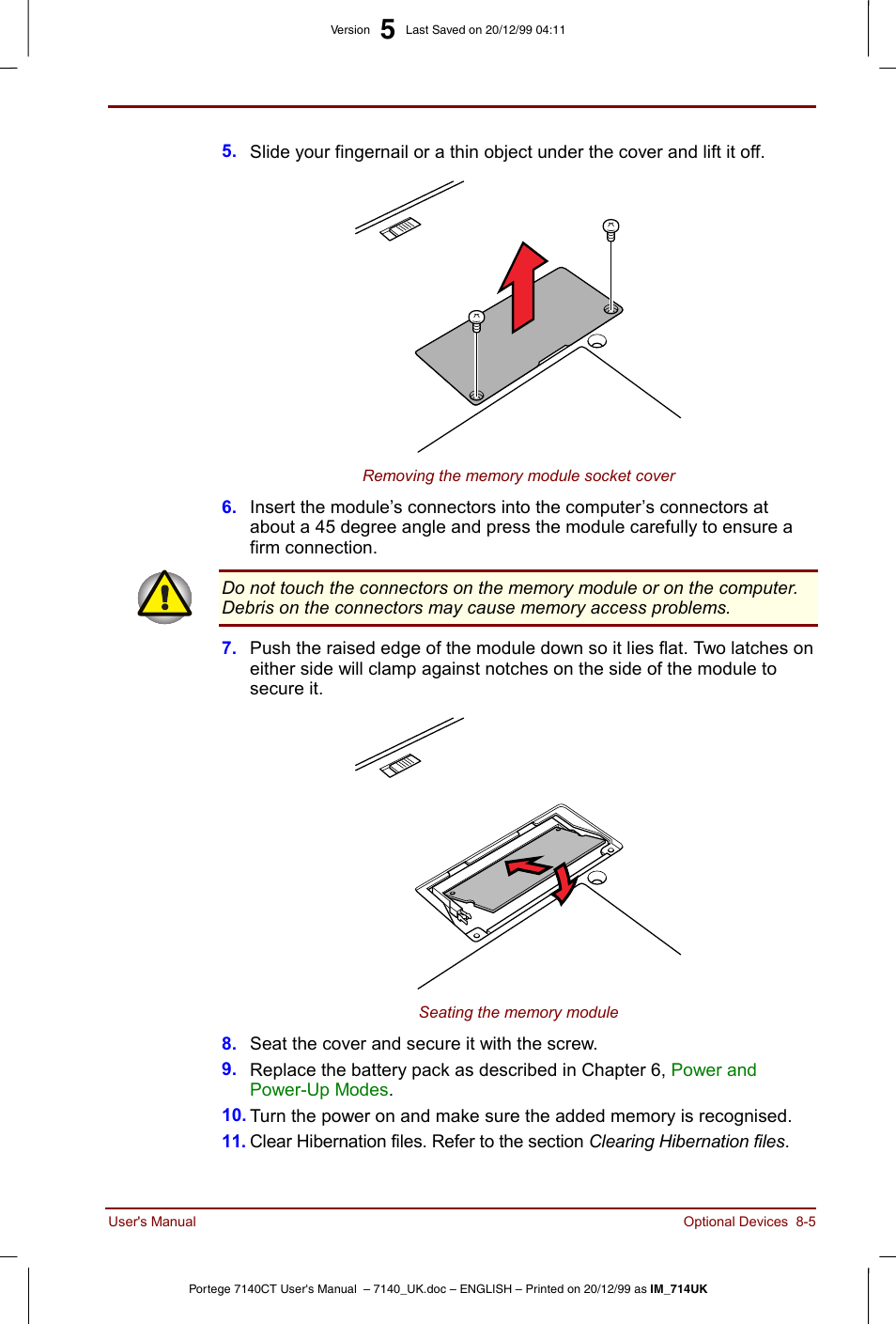 Toshiba Portege 7140 User Manual | Page 111 / 196