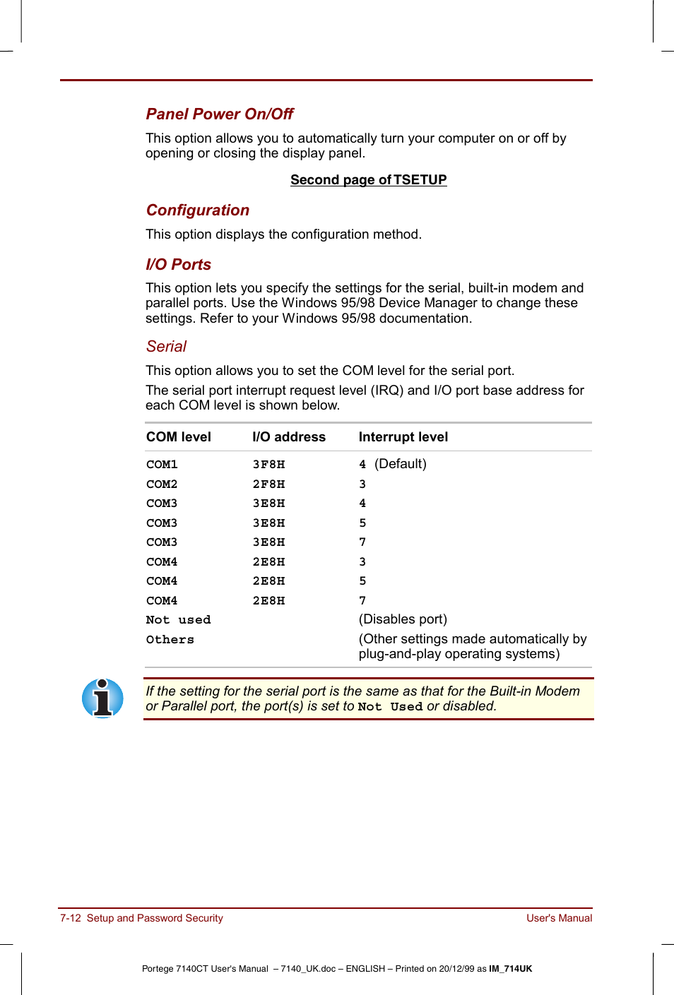 Toshiba Portege 7140 User Manual | Page 96 / 196