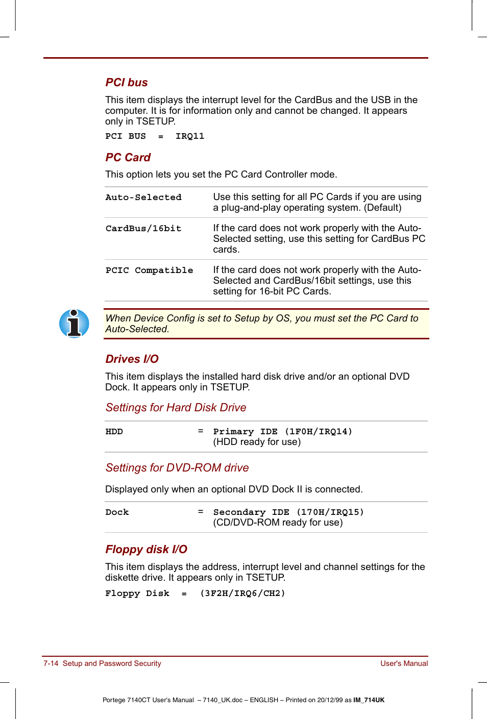 Toshiba Portege 7140 User Manual | Page 98 / 196