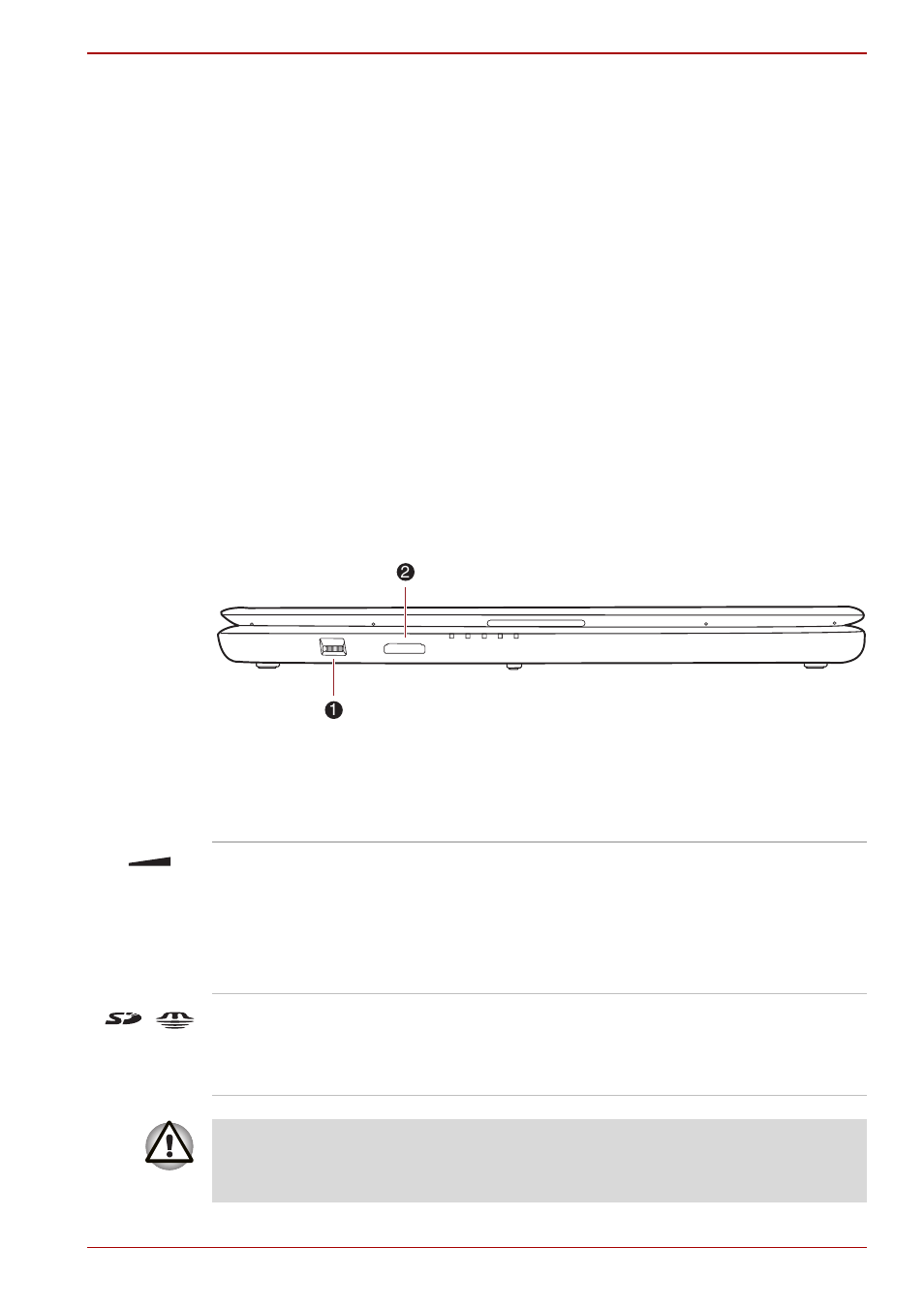 Chapter 2 - the grand tour, Front with the display closed, Chapter 2 | The grand tour, Front with the display closed -1, Grand tour | Toshiba Satellite L550D User Manual | Page 35 / 194