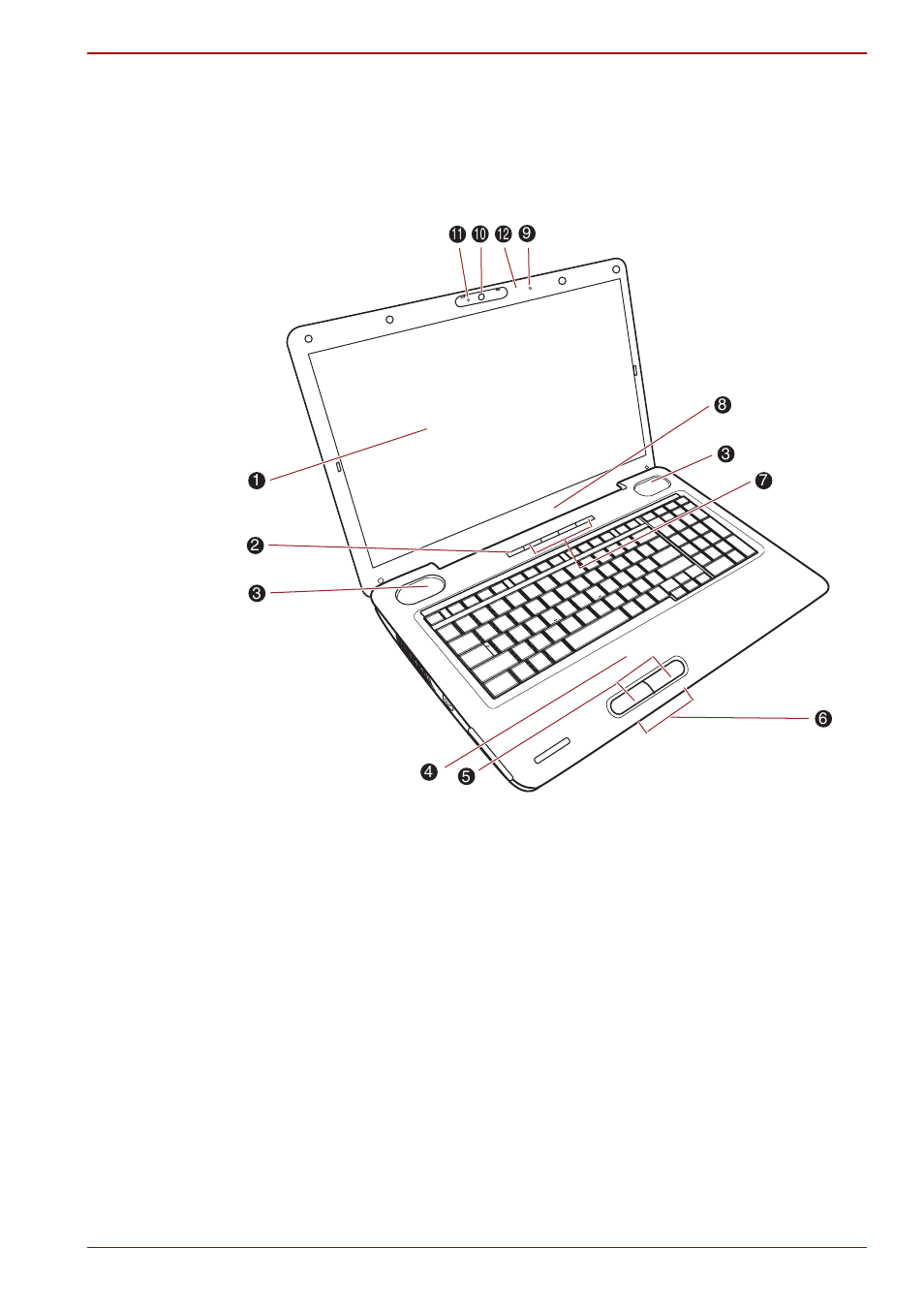 Front with the display open, Front with the display open -7 | Toshiba Satellite L550D User Manual | Page 41 / 194