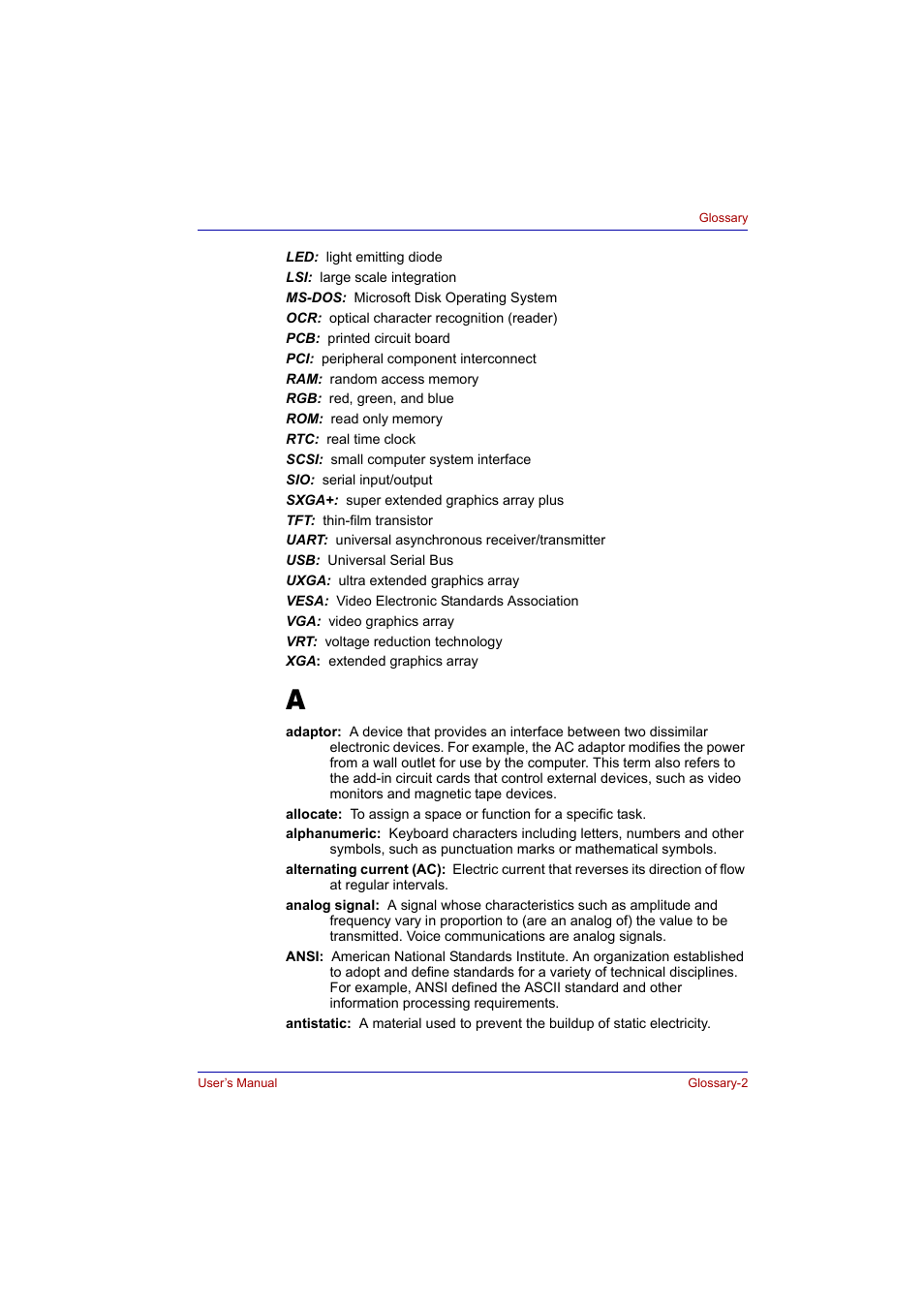 Toshiba Tecra A2 User Manual | Page 183 / 198