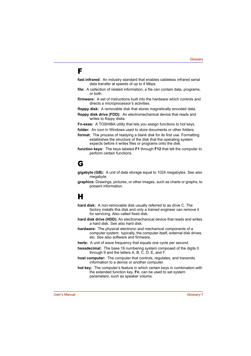 Toshiba Tecra A2 User Manual | Page 188 / 198