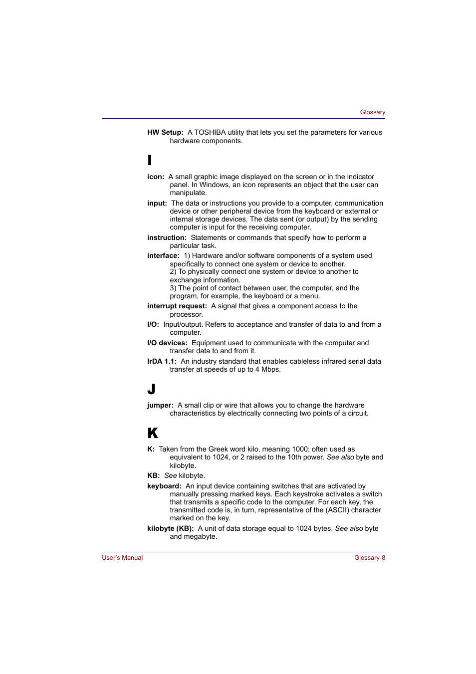 Toshiba Tecra A2 User Manual | Page 189 / 198