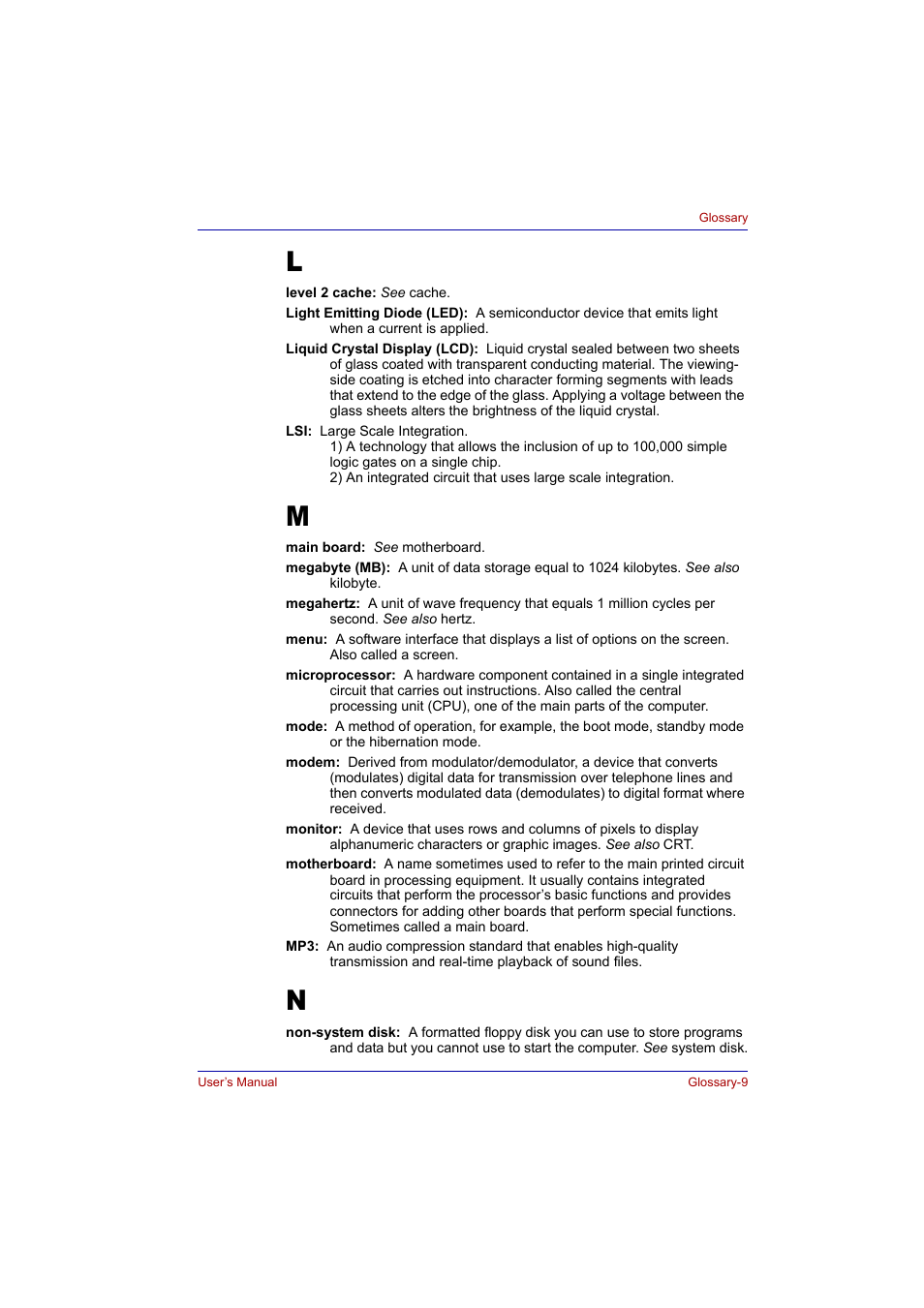 Toshiba Tecra A2 User Manual | Page 190 / 198