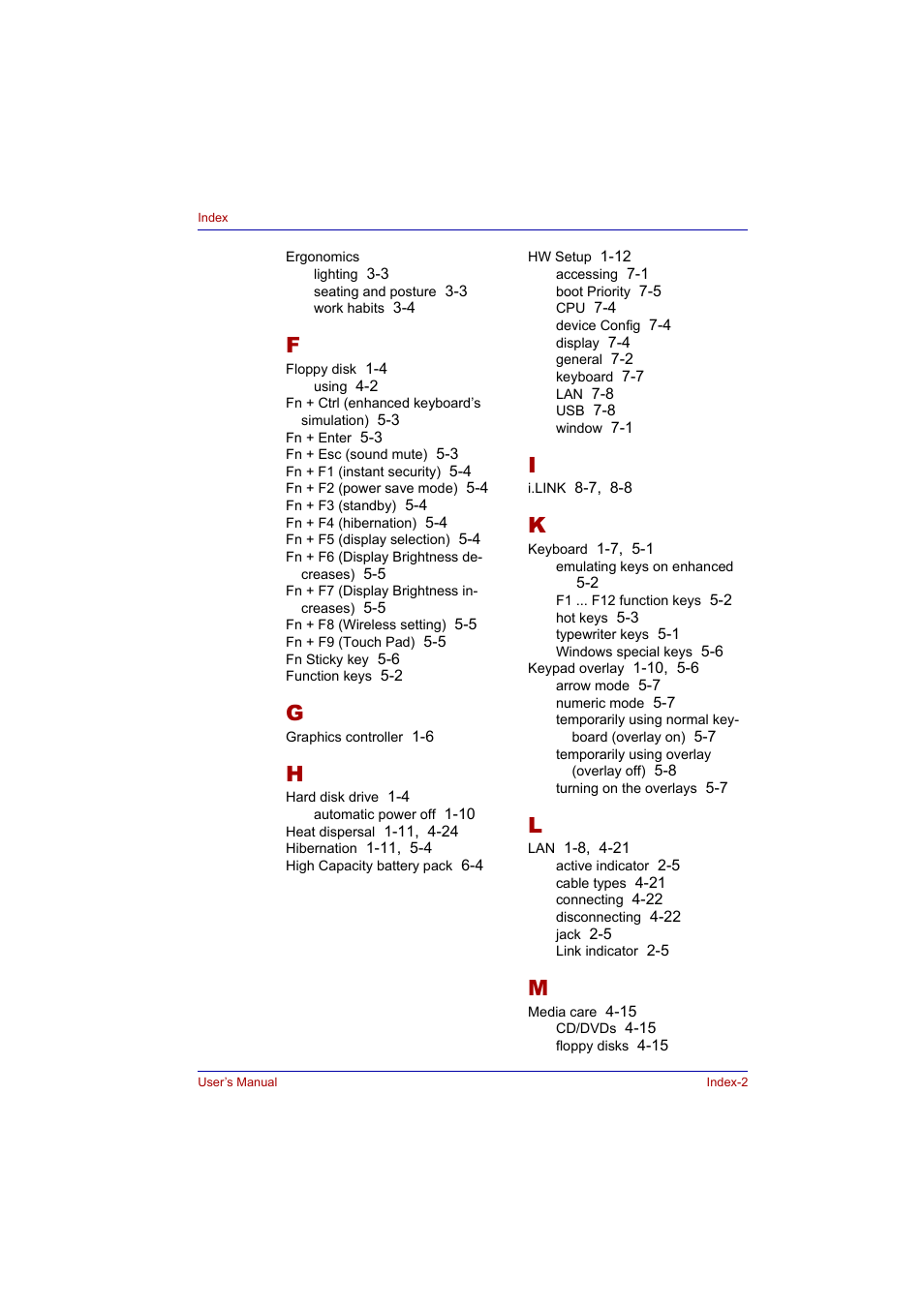 Toshiba Tecra A2 User Manual | Page 196 / 198