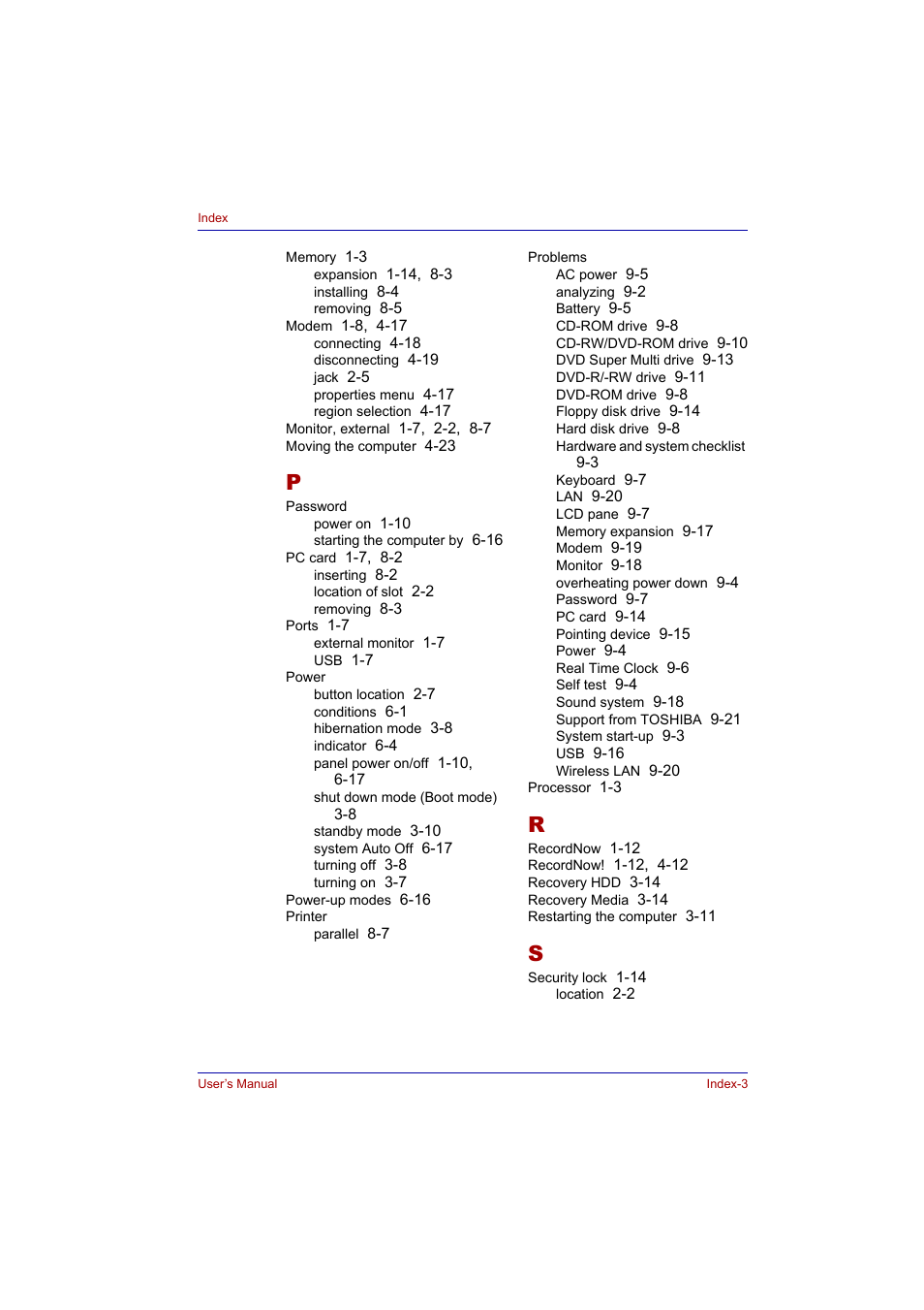 Toshiba Tecra A2 User Manual | Page 197 / 198