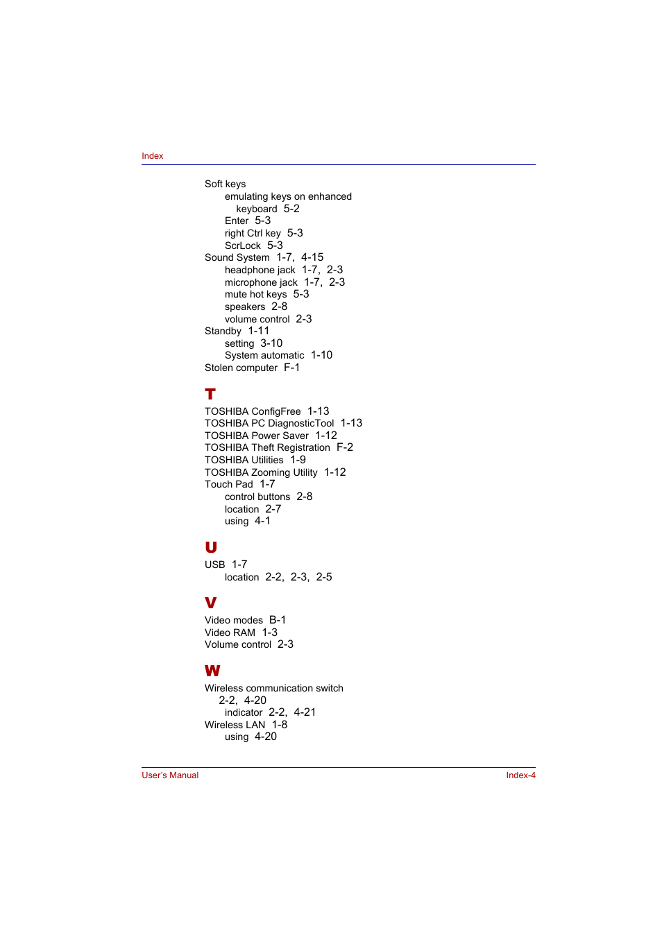Toshiba Tecra A2 User Manual | Page 198 / 198