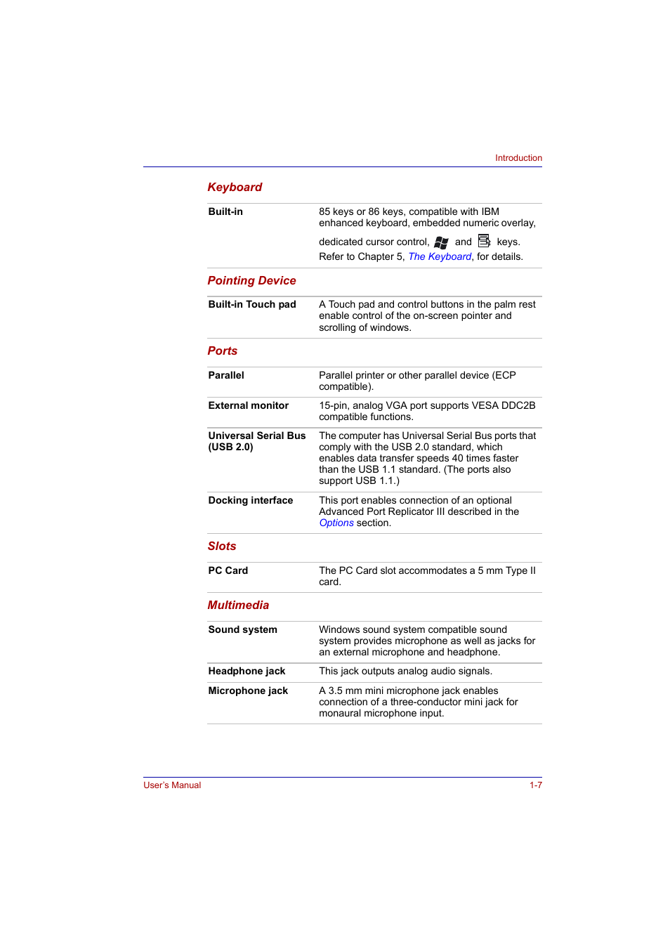 Toshiba Tecra A2 User Manual | Page 29 / 198