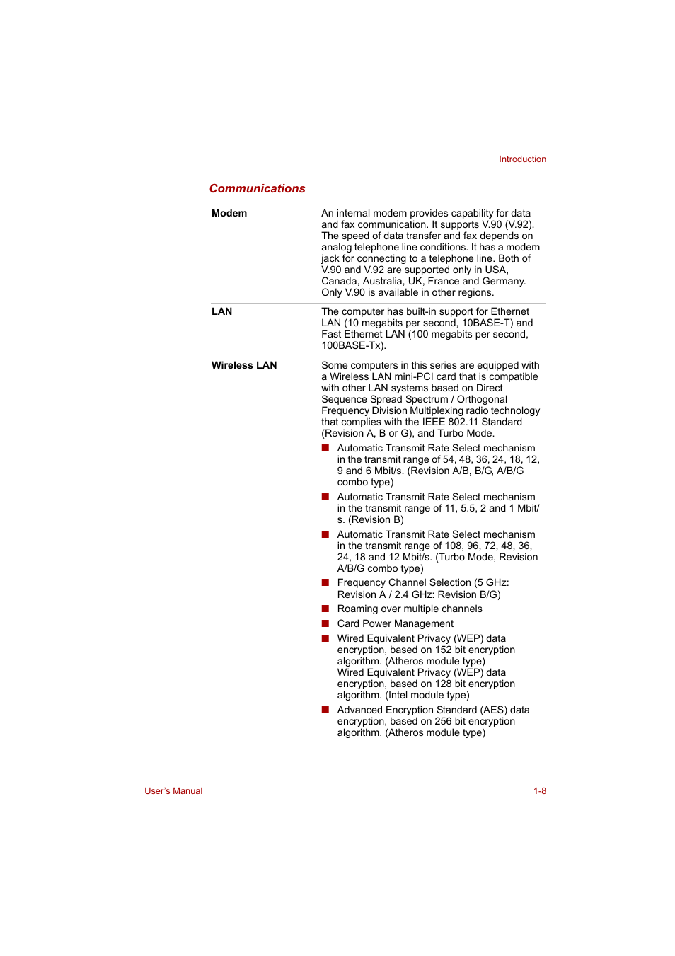 Toshiba Tecra A2 User Manual | Page 30 / 198