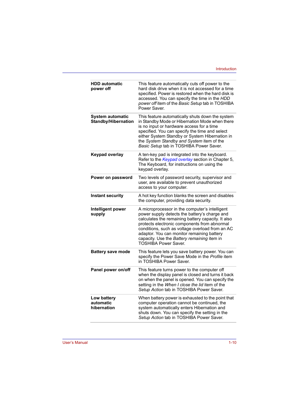 Toshiba Tecra A2 User Manual | Page 32 / 198