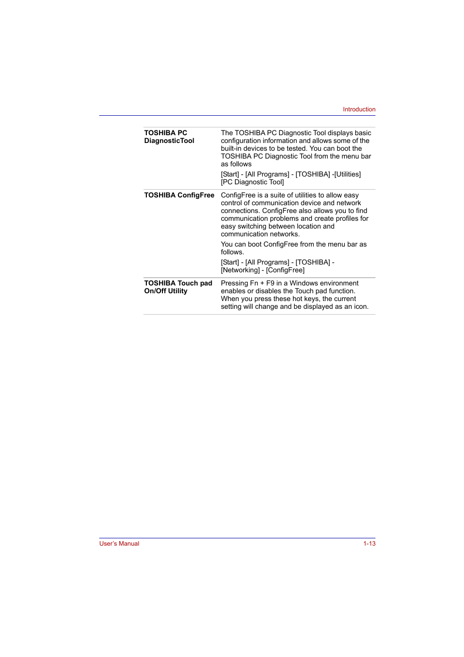 Toshiba Tecra A2 User Manual | Page 35 / 198