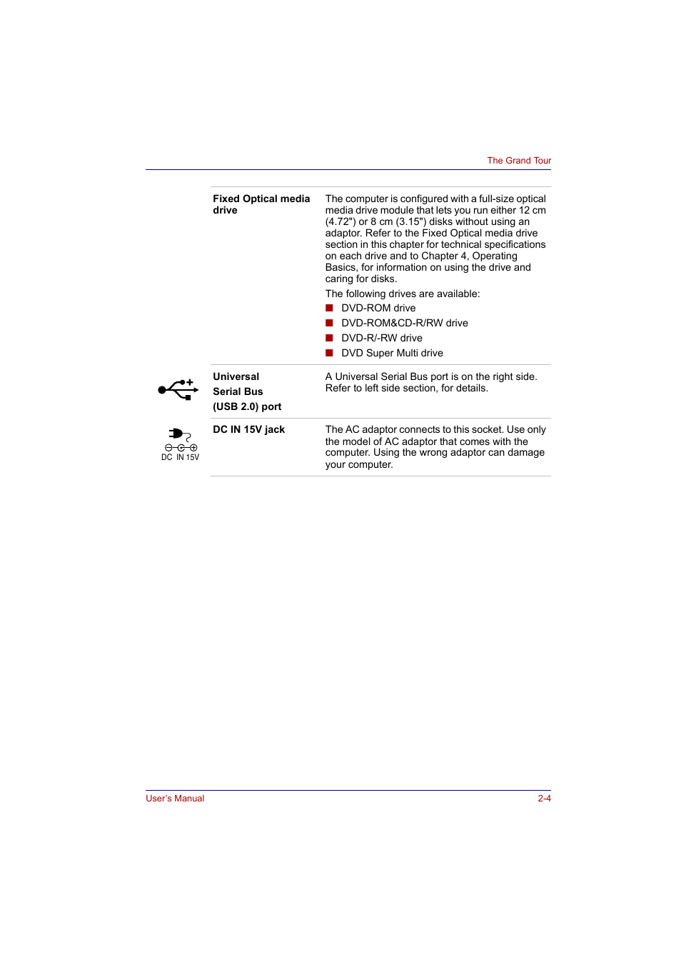 Toshiba Tecra A2 User Manual | Page 40 / 198