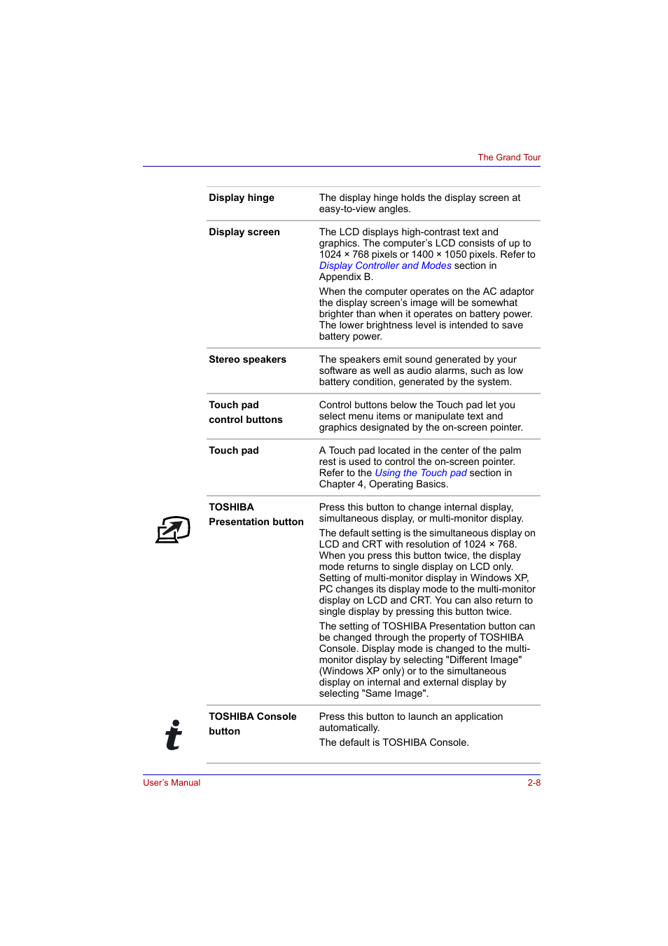 Toshiba Tecra A2 User Manual | Page 44 / 198