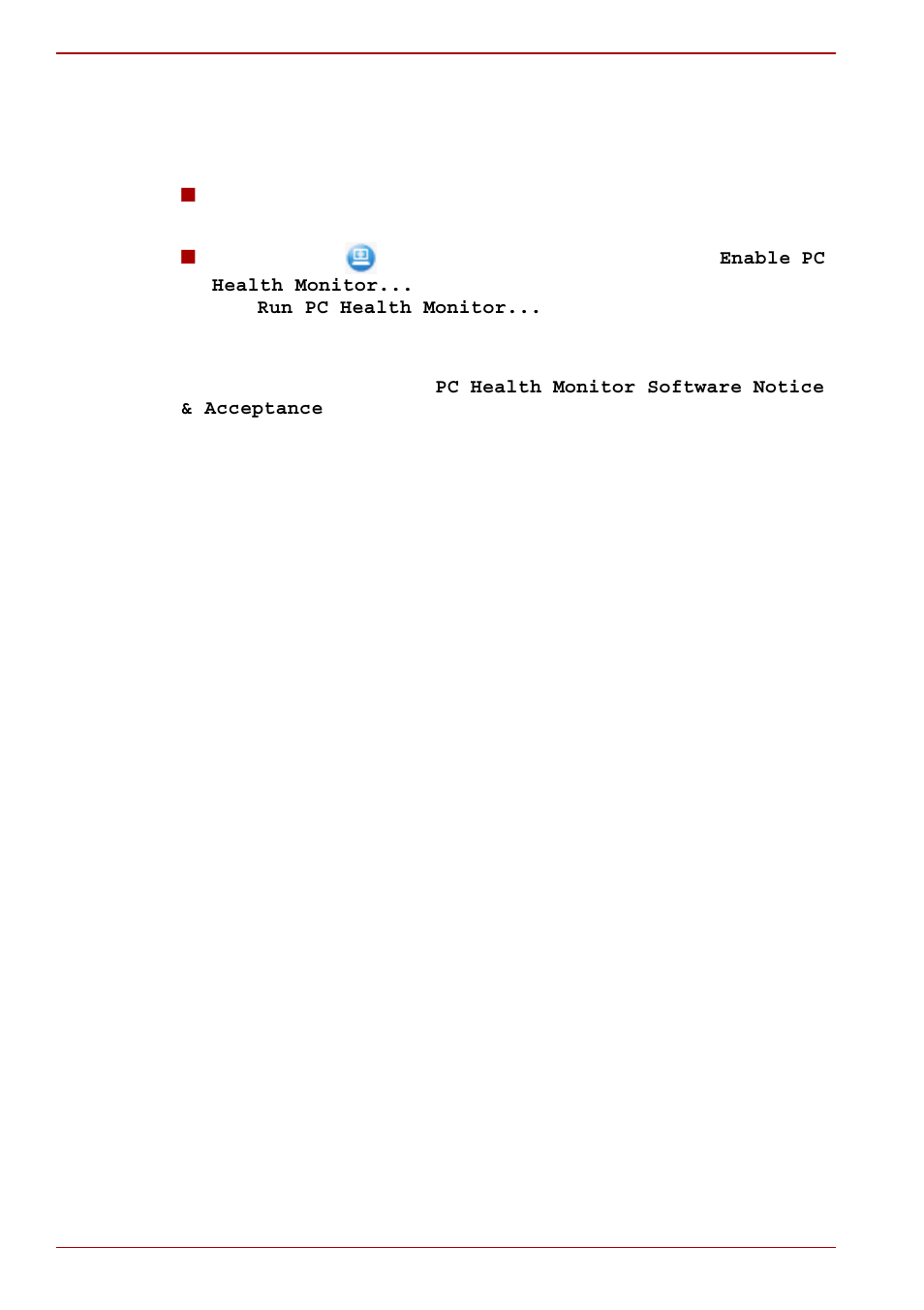 Starting the toshiba pc health monitor | Toshiba Satellite T230 User Manual | Page 158 / 170