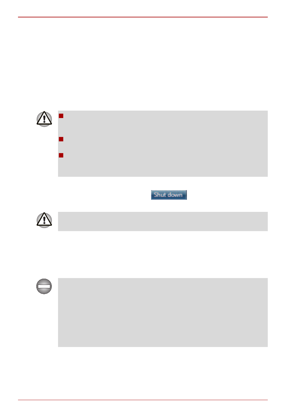 Turning off the power | Toshiba Satellite T230 User Manual | Page 24 / 170