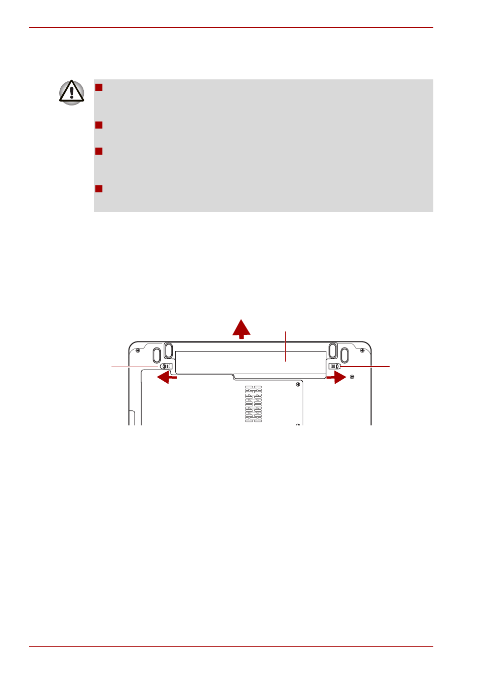 Removing the battery pack | Toshiba SATELLITE U500 User Manual | Page 134 / 212