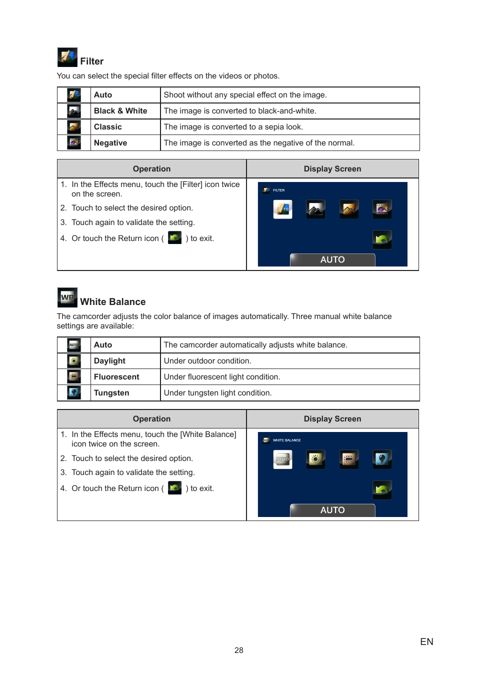 Toshiba Camileo P100 User Manual | Page 28 / 51