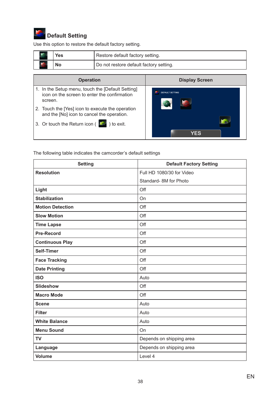 Toshiba Camileo P100 User Manual | Page 38 / 51