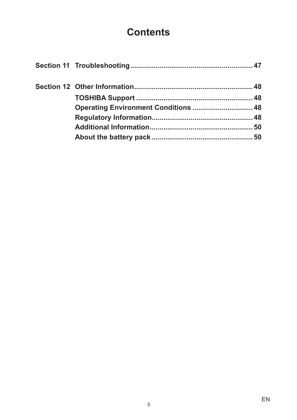 Toshiba Camileo P100 User Manual | Page 5 / 51