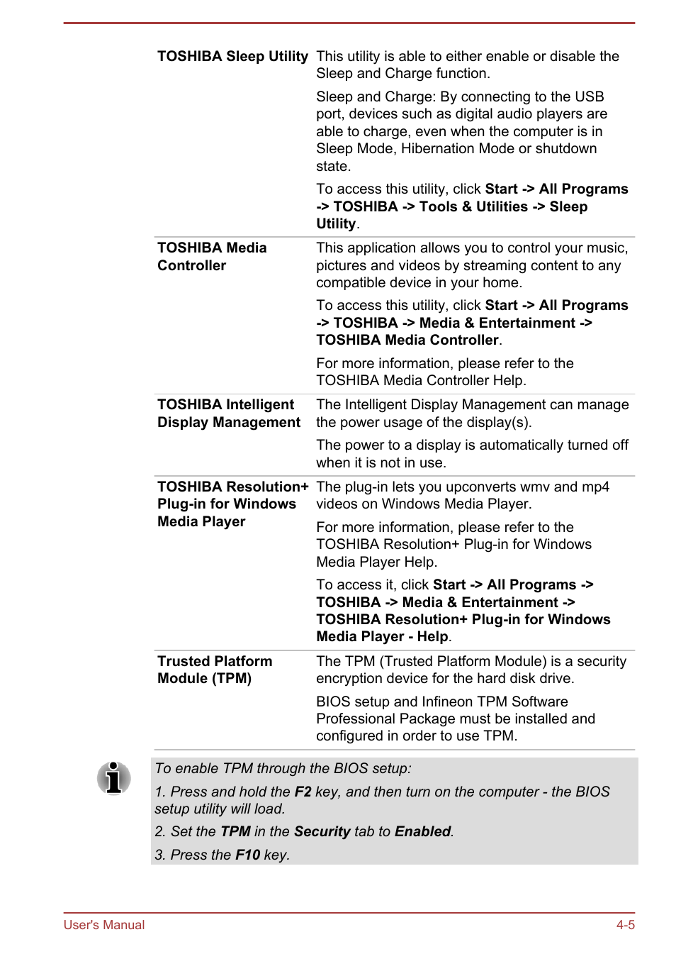 Toshiba Portege R930 User Manual | Page 122 / 195