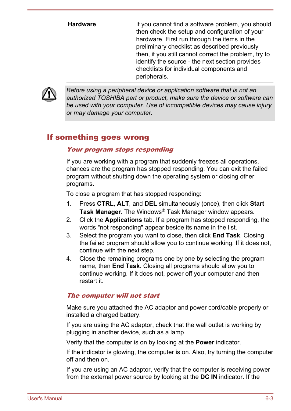 If something goes wrong | Toshiba Portege R930 User Manual | Page 157 / 195