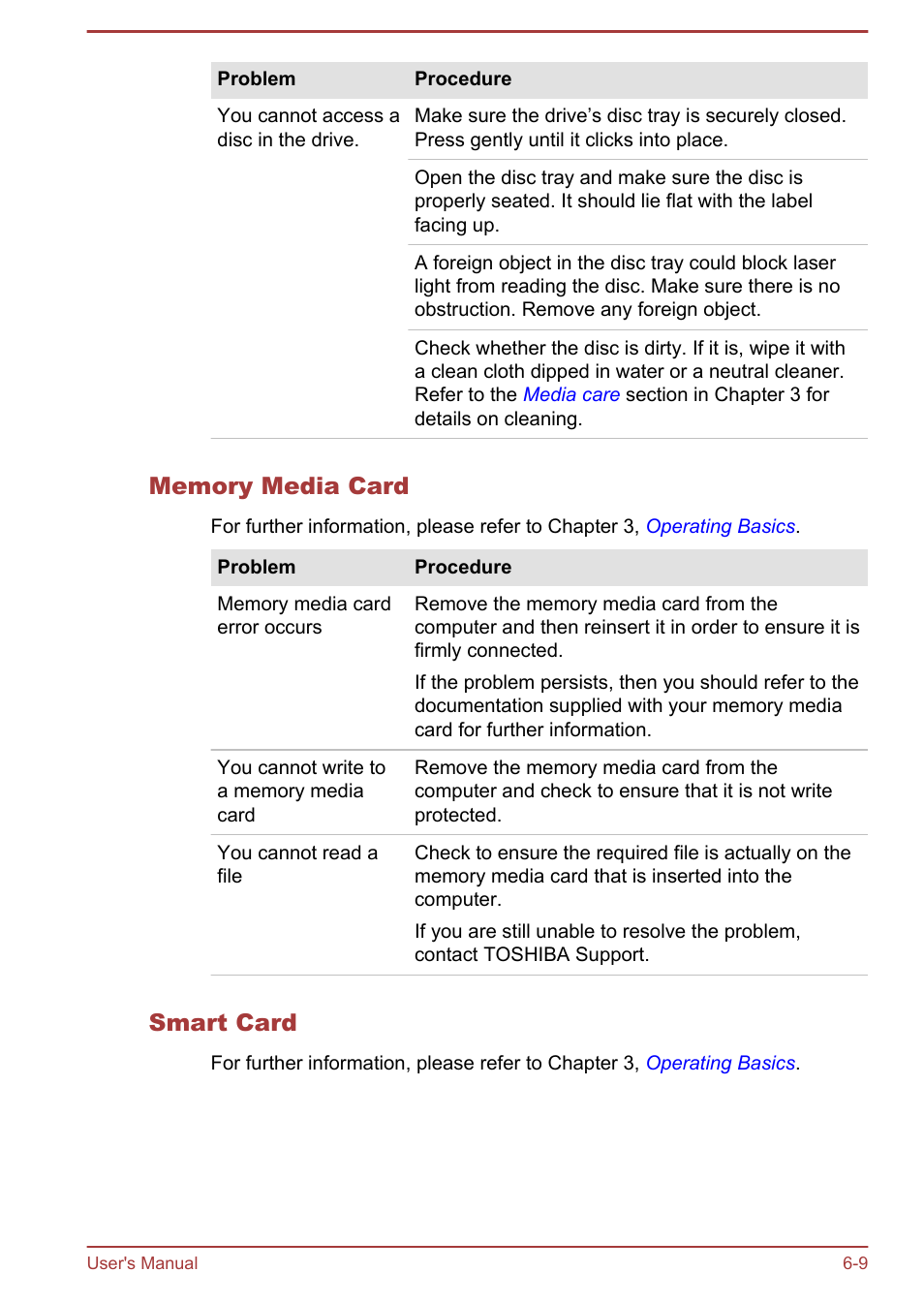 Memory media card, Smart card | Toshiba Portege R930 User Manual | Page 163 / 195