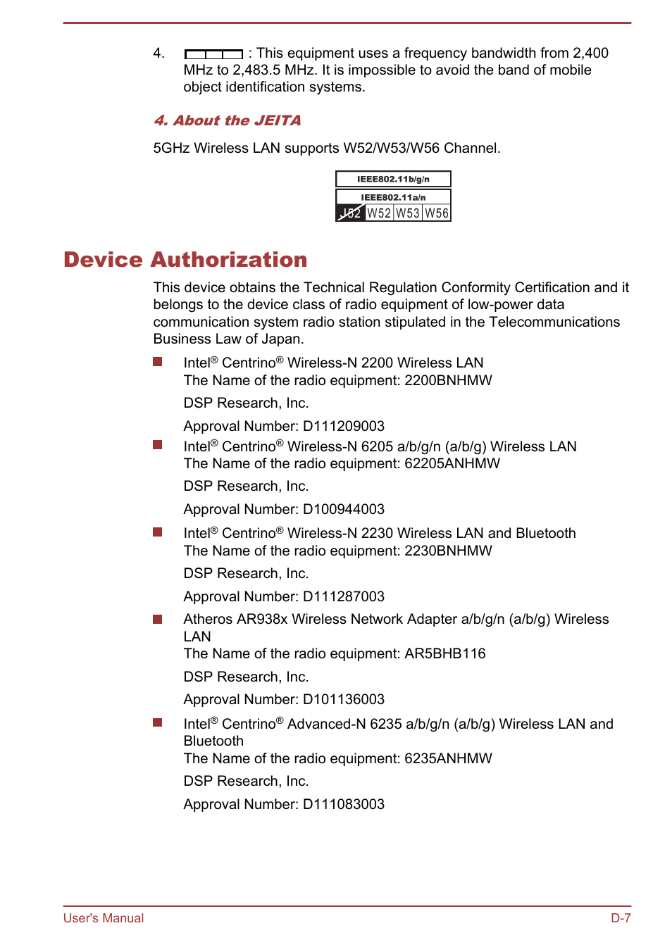Device authorization | Toshiba Portege R930 User Manual | Page 188 / 195