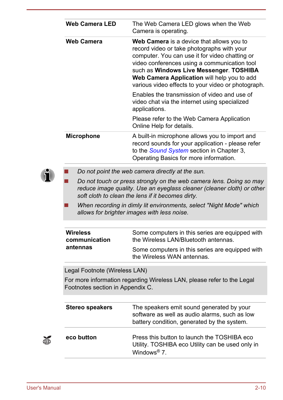 Toshiba Portege R930 User Manual | Page 37 / 195