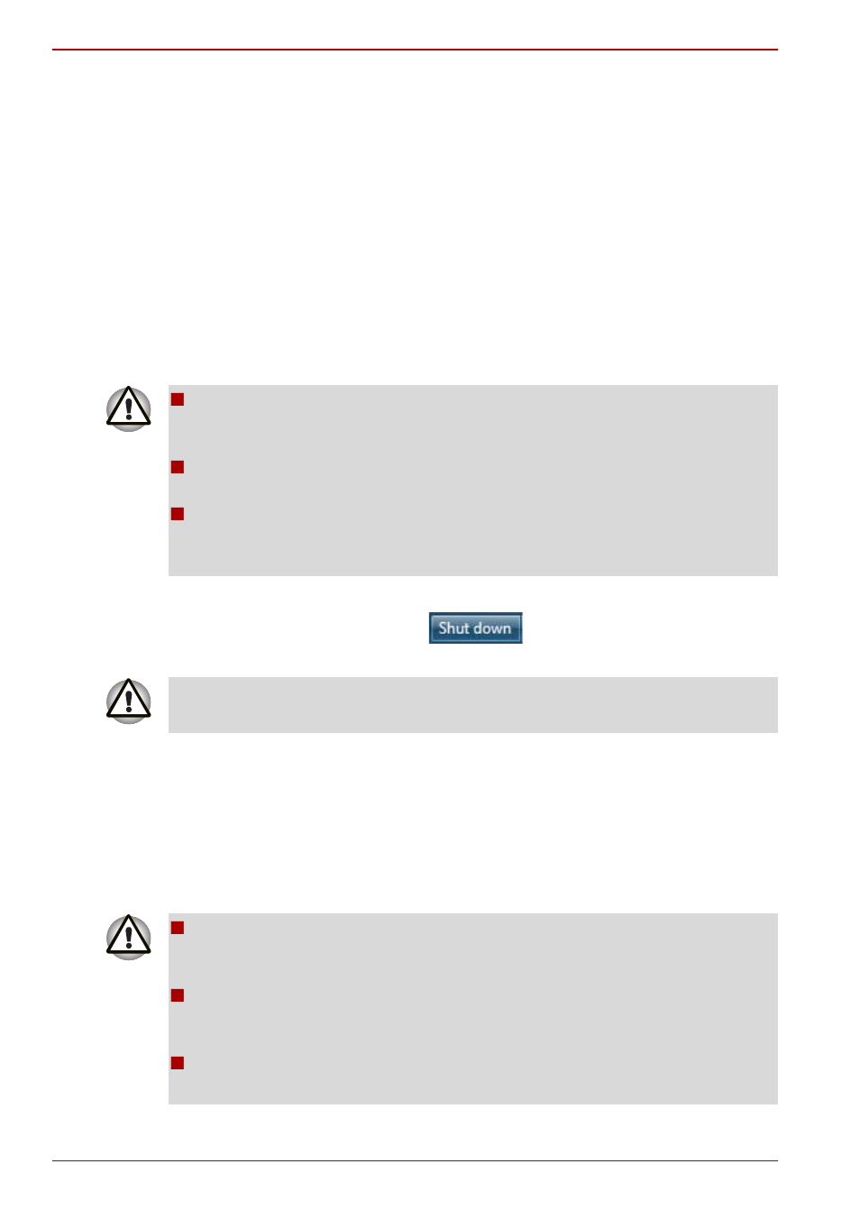 Turning off the power, Turning off the power -6, Section in | Shut down mode, Hibernation mode | Toshiba Satellite L450 User Manual | Page 54 / 184