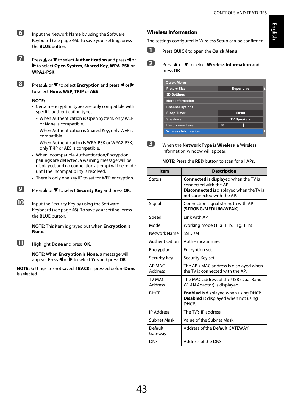 Toshiba XL975 User Manual | Page 43 / 92