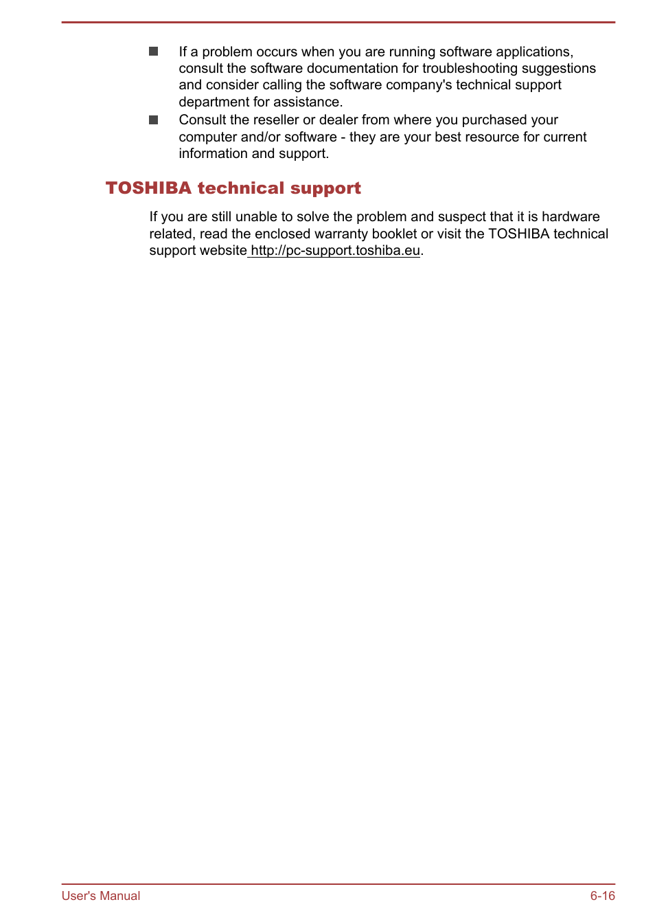 Toshiba technical support | Toshiba Qosmio X70-B User Manual | Page 108 / 128