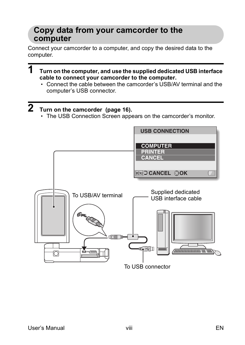 Copy data from your camcorder to the computer | Toshiba Camileo SX900 User Manual | Page 9 / 75