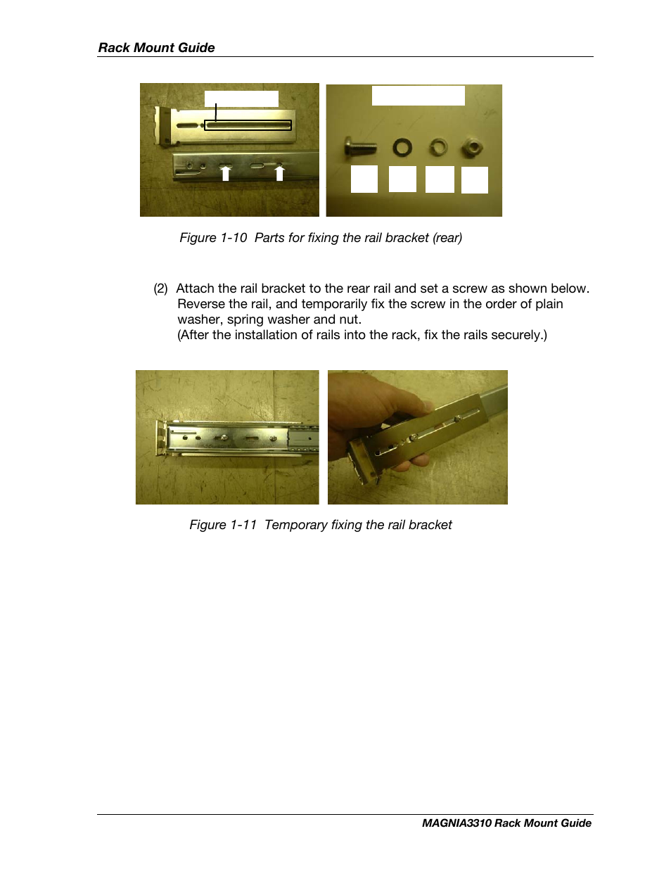 Rack mount guide | Toshiba Magnia 3310 User Manual | Page 10 / 15